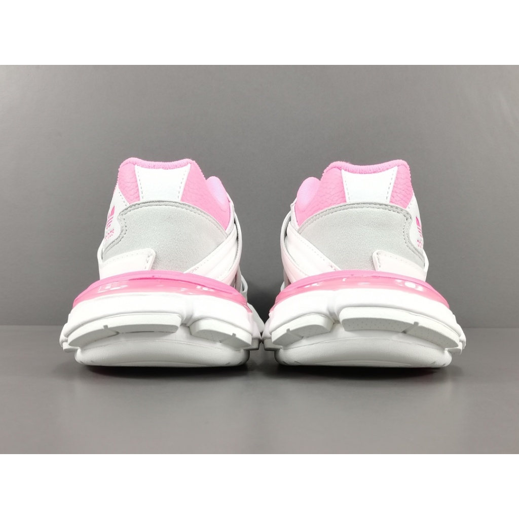 Adidas x BALENCIAGA Track Forum Trainers 3.0 รองเท้าผ้าใบลำลอง Clunky รองเท้าผ้าใบรองเท้าพ่อสีชมพู&amp;