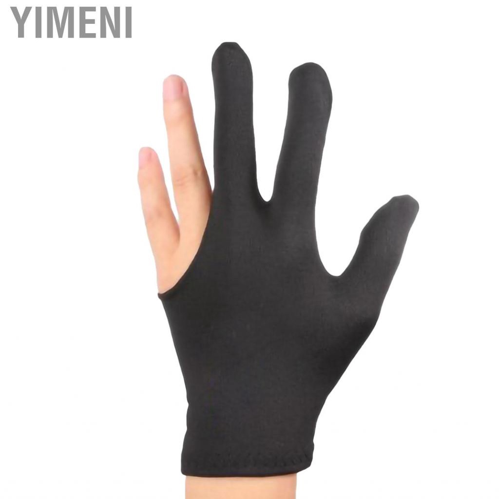 Yimeni Billiards Gloves Elastic 3 Finger Snooker Cue Glove for Men Women Pool Accessory Billiard Parts