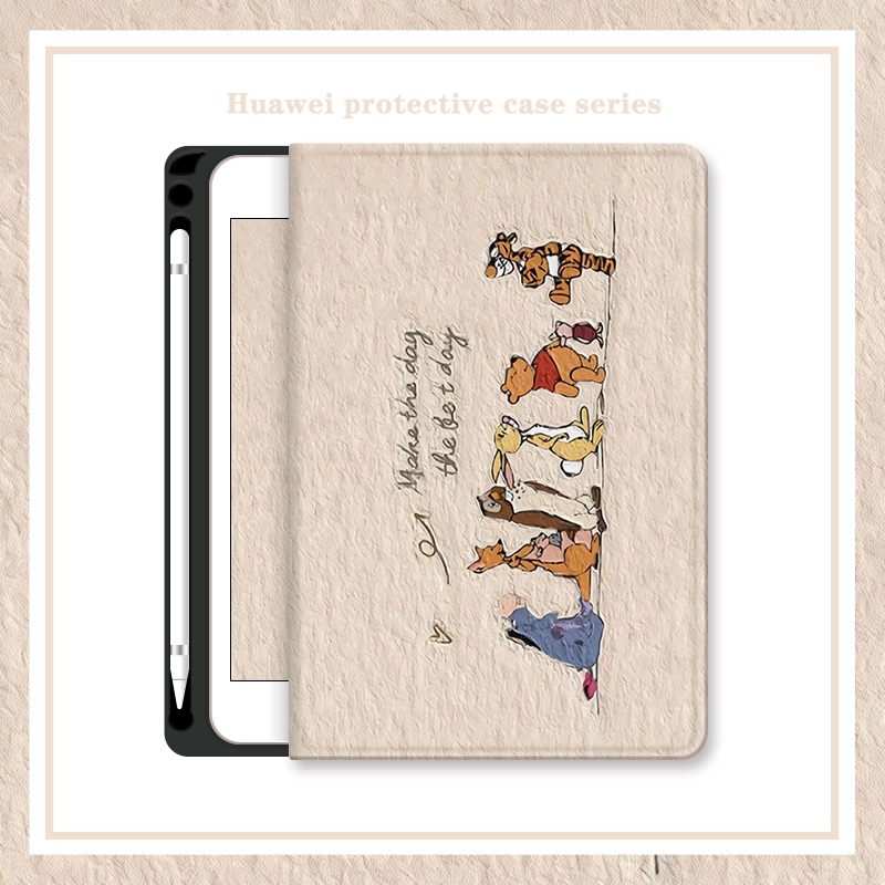 เคส ลายการ์ตูนน่ารัก พร้อมช่องใส่ดินสอ สําหรับ Huawei Matepad 10.4 นิ้ว 2022 2020 11 11.5 2023 T10 T10s Pro 10.8 10.4 นิ้ว Huawei Mediapad T5 M5 Lite 10.1 M6 10.8 8.4 นิ้ว Honor Pad 9 10 12.1 X8A X8 X9 11 2024 2025 12X V9 M5 M6 SE air 11 11.5 S case