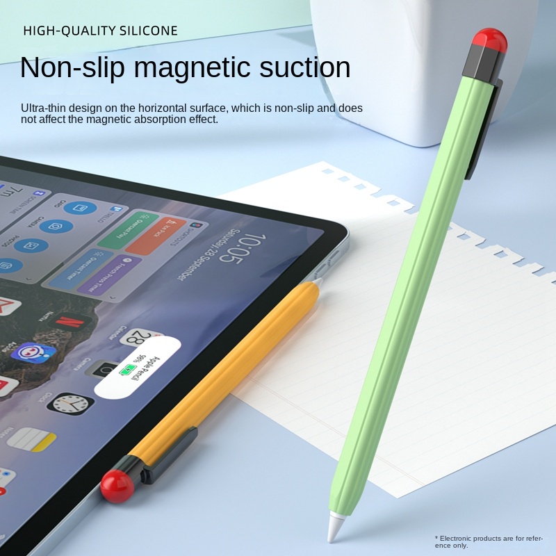 ผู ้ ถือสําหรับ Apple Pencil Pro Ultra-thin ปากกาคลิปซิลิโคนนุ ่ มป ้ องกัน Apple Pencil 2nd Scratch Proof ฝาครอบพร ้ อมคลิปแข ็ งแรง