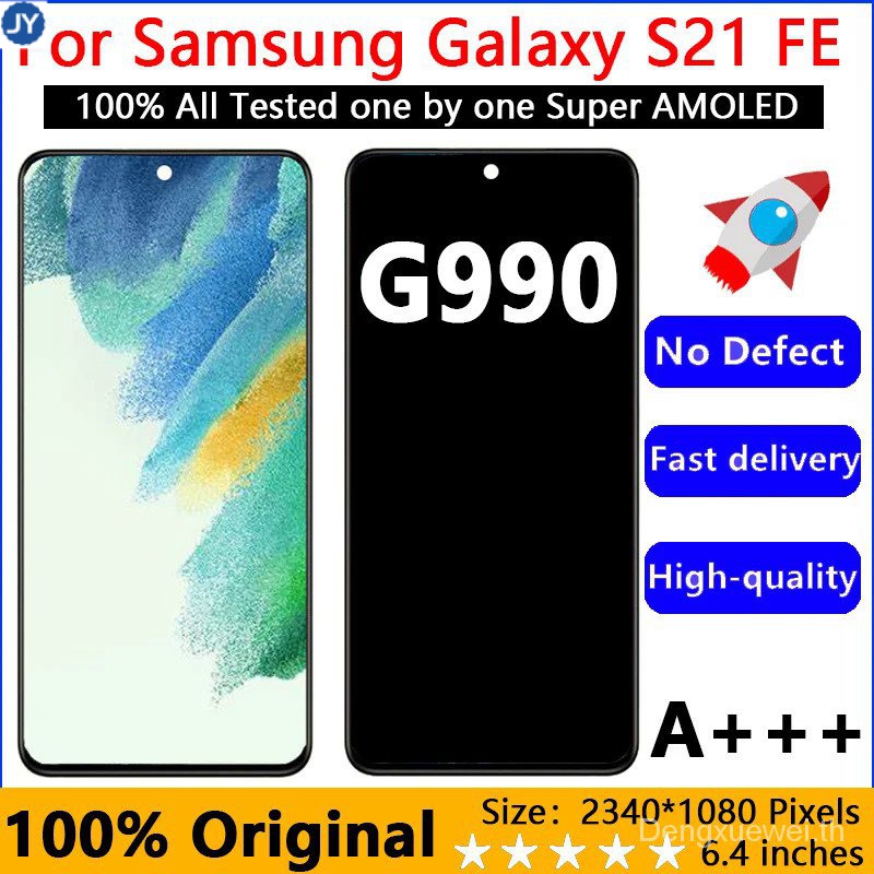 ใหม่ หน้าจอสัมผัส LCD สําหรับ Samsung Galaxy S21 FE 5G G990 G990B G990U G990B DS G990E