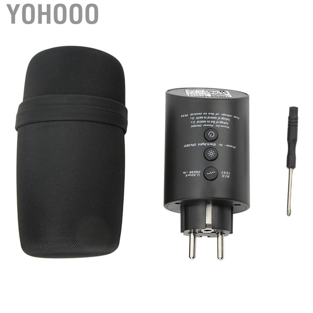 Yohooo Outlet Tester Receptacle Voltage Socket Leakage LCD Display