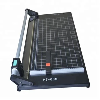 แท่นตัดกระดาษโรตารี่อย่างดี เครื่องตัดกระดาษ 24Inch(61cm) Manual Precision Rotary Paper Trimmer Sharp Photo Cutter