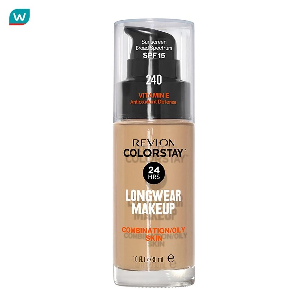 Revlon เรฟลอน คัลเลอร์สเตย์ เมคอัพ ฟาวน์เดชั่น 30 มล. 240 มีเดียม เบจ