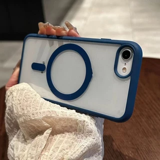 เคสโทรศัพท์มือถือแบบนิ่ม ใส กันกระแทก พร้อมคอยล์แม่เหล็กในตัว สําหรับ iPhone 7Plus 8Plus 7 8 X XS max 11 Pro max SE2020