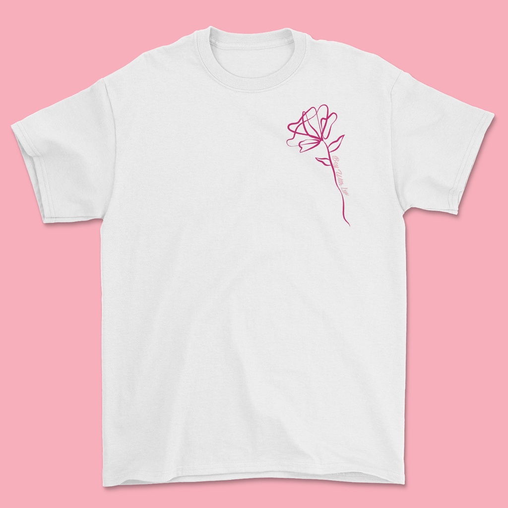 สีขาว a Boy With Luv BTS Shirt_05