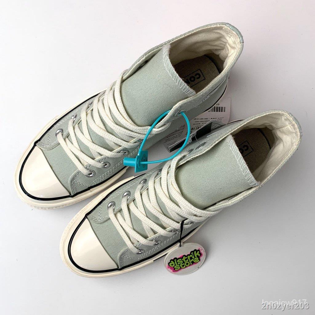 100% Original SEPATU Converse Chuck Taylor All Star  70 Hi Mint Greenผ้าใบ แฟชั่น   รองเท้า Hot sal
