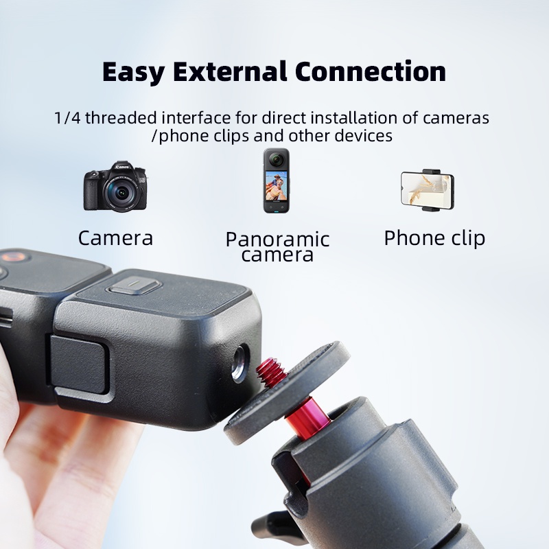 เข้ากันได้กับ DJI OSMO POCKET 3 ไม้เซลฟี่ขาตั้งกล้อง lnsta 360 X5/ GO 3S/X4 อุปกรณ์เสริมก้านขยายยึดกล้องแอคชั่นแคมเมรา