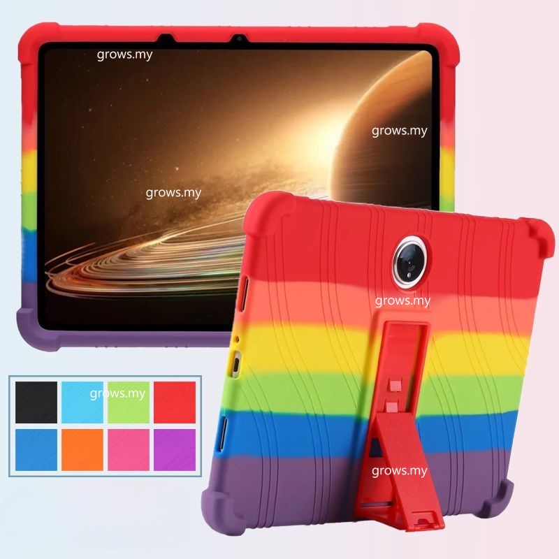 เคสซิลิโคนนิ่ม พร้อมขาตั้ง กันกระแทก 4 ชิ้น สําหรับ Oppo Pad Neo 11.4 นิ้ว OPD2302 OPD2303 Pad Air2
