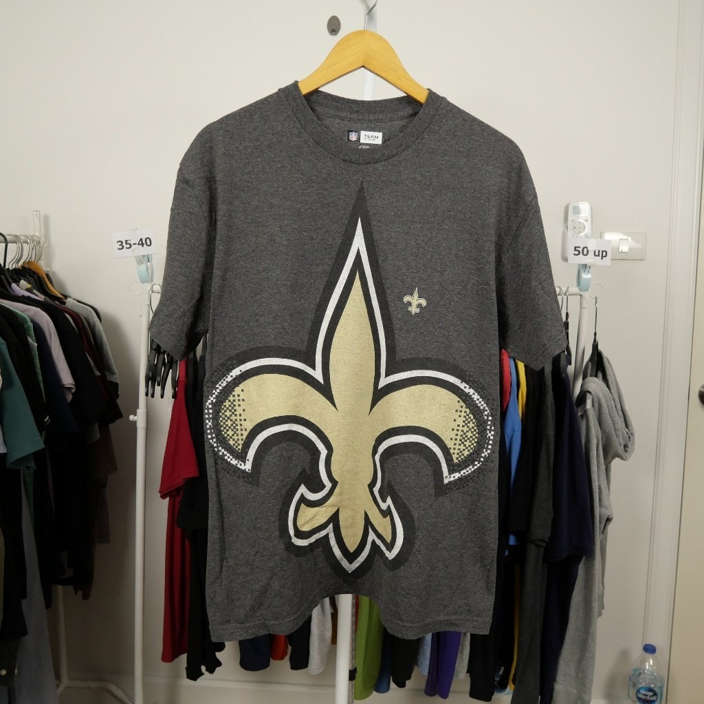 เสื้อยืด NFL มือสอง อก44 ผู้ชาย ผู้หญิงใส่ได้ สีเทา รหัส C35