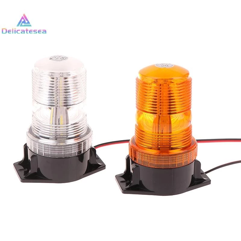 [Delicatesea] 10-80v 30 LED High Power คําเตือนฉุกเฉินแฟลช Strobe Light Beacon สําหรับรถยกรถบรรทุกรถโรงเรียนสีฟ้าสีแดงสีขาวเหลืองใหม่