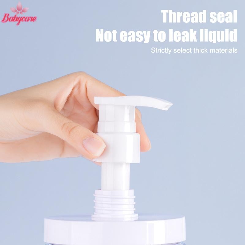 Byce> 100-800ml ขวดตู้ทําสบู่แชมพูเจลอาบน้ําขวด Refilable โลชั่นปากกว้างขวดเจลทําความสะอาดมือคอนเทนเนอร์ห้องน้ําใหม่ - รูปที่ 4