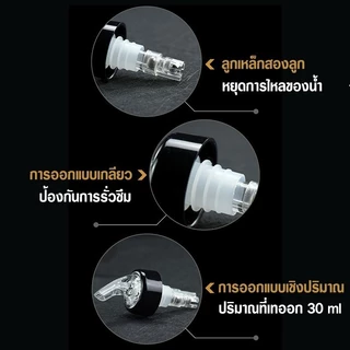 ☕☕☕พร้อมส่งจุกรินเหล้า แบบหยุดไหลเอง จุกรินเหล้าแบบหยุดไหลเอง ขนาด 15/30/45 ml หรือ 1 สะดวกมาก จุกปิดขวด อุปกรณ์เทไวน์