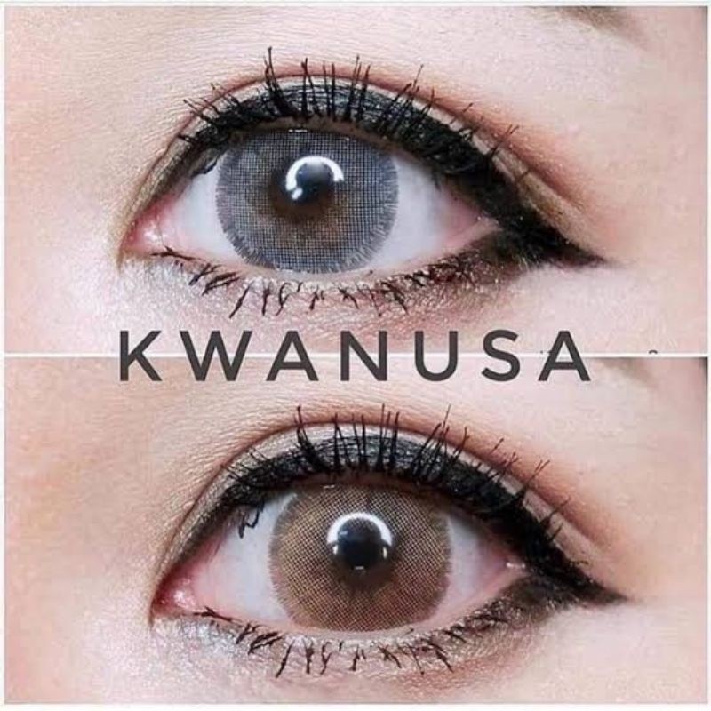 คอนแทคเลน์ บิ๊กอาย รุ่น Kwanusa มีสี เทา/ตาล Gray/Brown