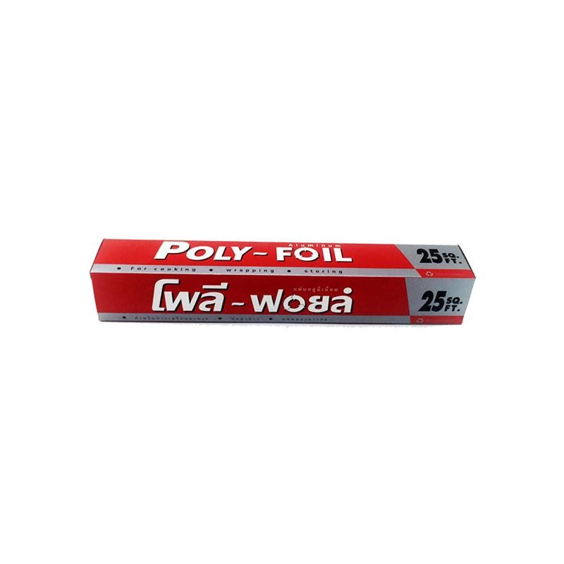 POLY-FOIL อลูมิเนียมฟอยล์ 30 ซม.x25 ฟุต