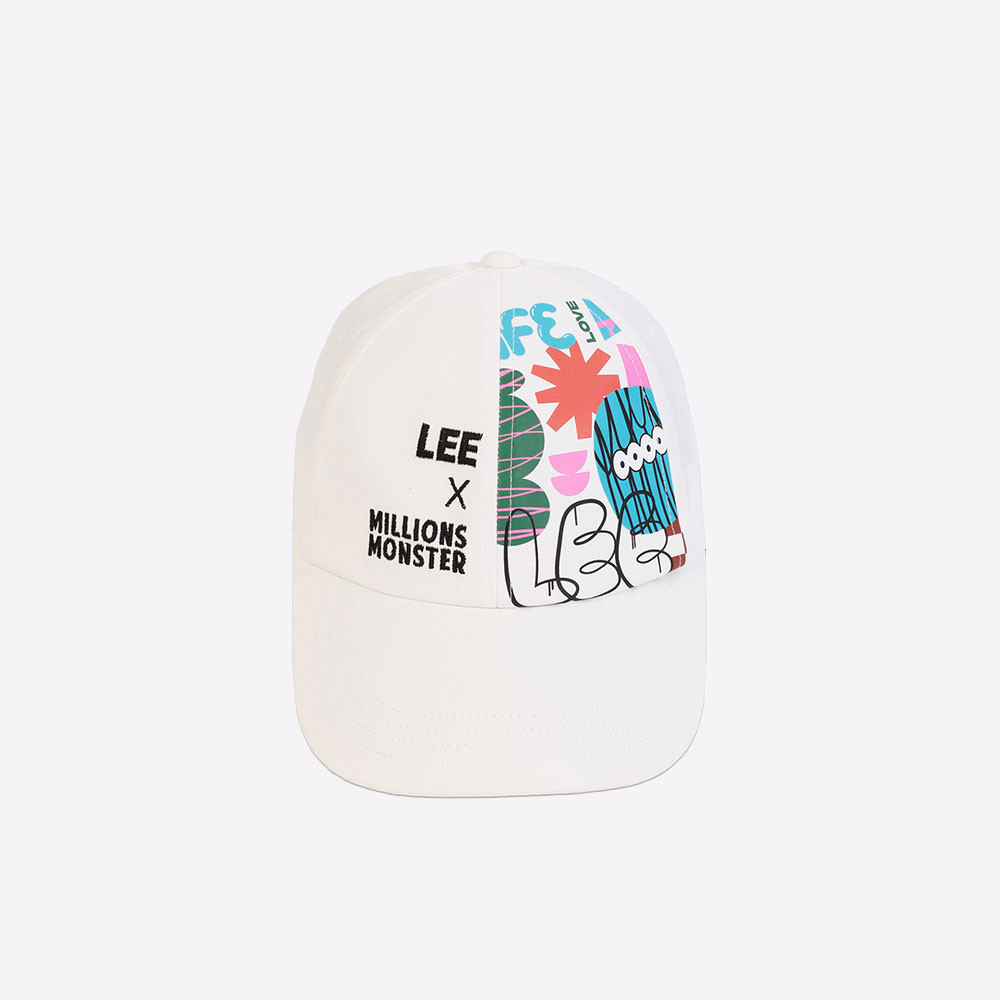 LEE หมวกแก๊ปผู้ชาย / ผู้หญิง คอลเลคชั่น Lee x MillionsMonster รุ่น LE F324UHATN40 สีขาว