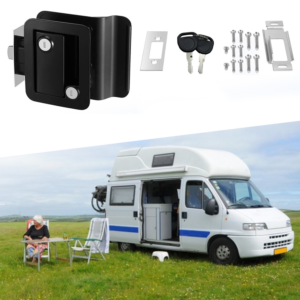 LOCAL Caravan RV Travel Trailer Entry Door Lock Camper Door Latch Handle With Keys RV Door Lock for 