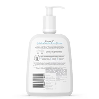 Cetaphil เซตาฟิล ไฮเดรติ้ง โฟมมิ่ง ครีม คลีนเซอร์ 473 มล. คลีนเซอร์เนื้อครีม