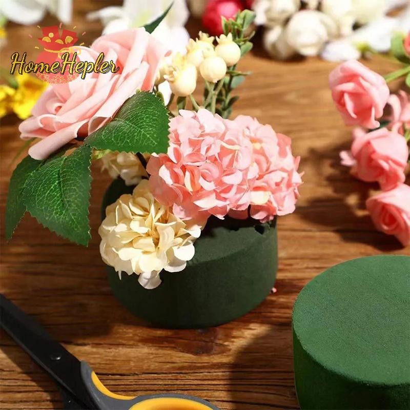 HomeHepler โฟมเปียกกระบอกดอกไม้โคลนดอกไม้โฟมอิฐ DIY การจัดดอกไม้สําหรับงานแต่งงานตกแต่ง Florist บล็อกโฟมใหม่ - รูปที่ 3