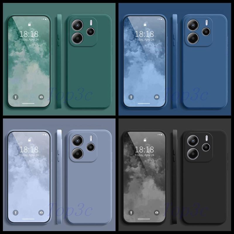 เคส Redmi note 14 5g เคสซิลิโคนป้องกันการตกสีธรรมดาเรียบง่าย YT