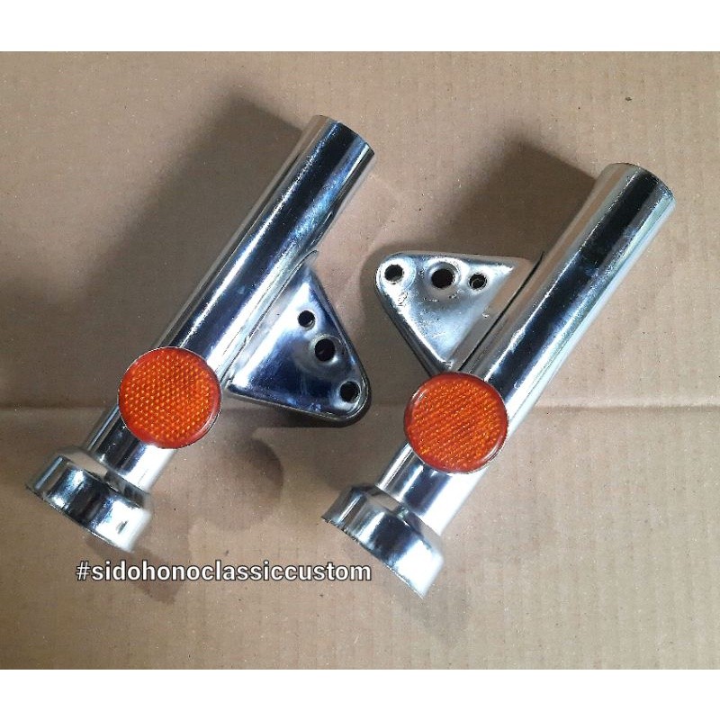 MATA Honda k5 Honda win win100 chrome iron โคมไฟ holder set cat eye ขวา ซ้าย