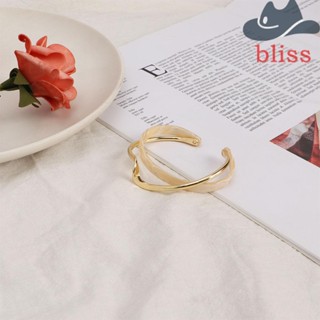 Bliss กําไลข้อมือทองแดง หรูหรา สีขาว
