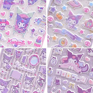 Thevantin Sanrio สติกเกอร์โฟม ลายการ์ตูนกระต่ายน่ารัก 3D สีม่วง สําหรับตกแต่ง