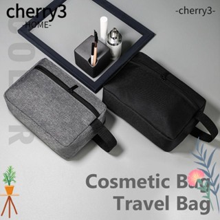 Cherry3 กระเป๋าเครื่องสําอาง ผ้าแคนวาส กันฝุ่น แฟชั่น