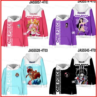 เสื้อกันหนาวลําลอง แขนยาว มีฮู้ด ลายการ์ตูนอนิเมะ One Piece Nico Robin แฟชั่นสําหรับผู้ชาย และผู้หญิง