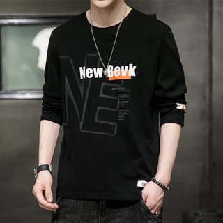 MR-DEER เสื้อยืดเเขนยาวผู้ชาย เสื้อสีพื้นผ้านิ่ม รุ่น M0317