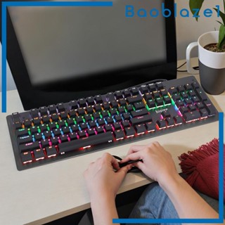 [Baoblaze1] คีย์บอร์ดเล่นเกม แบบใช้สาย สําหรับ PC Color Mixed Backlight