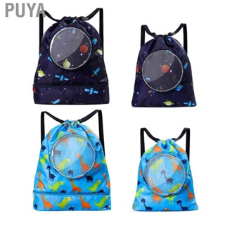 Puya Gym Backpack  Swim Bag Large  Oxford Cloth PVC Cartoon Pattern for Sports