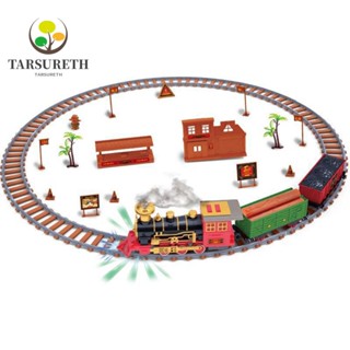 Tarsureth รถไฟไฟฟ้า พร้อมไฟ และเสียง ทนทาน สําหรับเด็ก