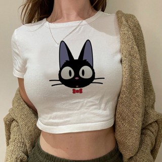 Spirited Away 2000s เสื้อครอปท็อป สไตล์วินเทจ สําหรับผู้หญิง 2000s y2k