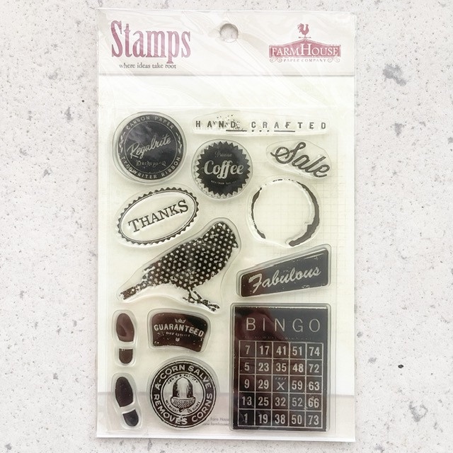 แสตมป์สี่เหลี่ยมตลาดนัด Farm House - Emporium