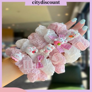 &lt;citydiscount&gt; ยางมัดผม รูปกระต่ายสตรอเบอร์รี่น่ารัก สไตล์เกาหลี สําหรับมัดผมหางม้า และพัฟ เหมาะกับผู้ซื้อเอเชียตะวันออกเฉียงใต้