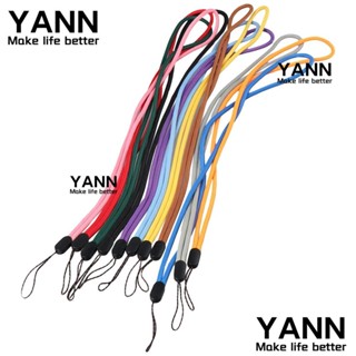 Yann1 พวงกุญแจ เชือกเส้นเล็ก สีแดง สีม่วง สีดํา สีเทาอ่อน สําหรับสํานักงาน 10 ชิ้น