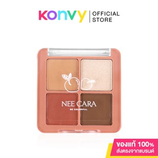 NEE CARA Mini Fruit 4 Shades Eyeshadow Palette 8g #02.