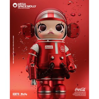 Mega Space Molly - 400% - Coca Cola - ของแท้ - Pop Mart [โมเดลมอลลี่] (สินค้าพร้อมส่ง)