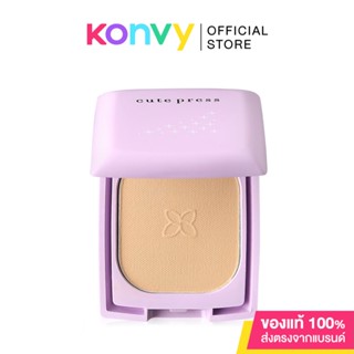 Cute Press Evory Retouch Oil Control Foundation Powder SPF30/PA++ 5g คิวท์เพรส แป้งรีทัช ตลับม่วง.