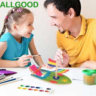 Allgoods โมเดลเรือใบไม้ แฮนด์เมด DIY สําหรับตกแต่งบ้าน