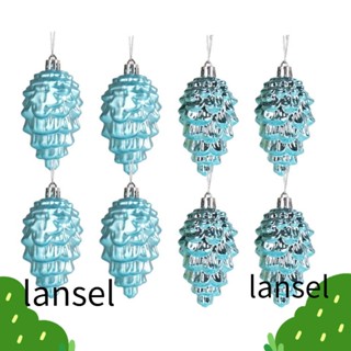 Lansel จี้พลาสติก เนื้อแมตต์ 9 ซม. สําหรับแขวนตกแต่งคริสต์มาส ปาร์ตี้ 8 ชิ้น