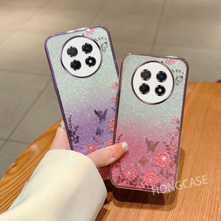 เคสโทรศัพท์มือถือแบบใส กันกระแทก แต่งกลิตเตอร์ ไล่โทนสี สําหรับ Huawei Nova Y91 Y90 NovaY91 NovaY90 4G 2022 2023