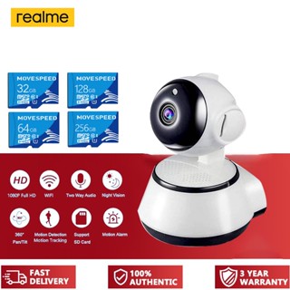 🔥Realme CCTV กล้องวงจ V380 Pro กล้องวงจรปิด 1080P สมาร์ทไร้สายกล้องวงจรปิด Wifi ควบคุมความปลอดภัยภายในบ้านคืนวิสัยทัศน์