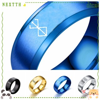 Nextth แหวนสเตนเลส ลายการ์ตูนอนิเมะ 4 สี ของขวัญ สําหรับผู้ชาย