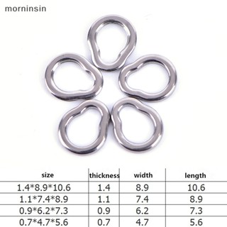 Morn ตะขอตกปลา เหล็ก ไร้รอยต่อ 10 ชิ้น EN