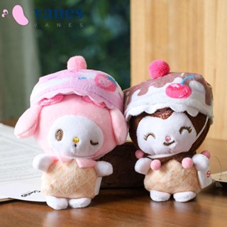 Vanes1 พวงกุญแจ จี้ตุ๊กตา Cinnamoroll Kuromi แบบนิ่ม สําหรับห้อยกระเป๋าเป้สะพายหลัง