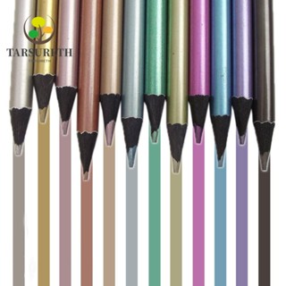 Tarsureth ดินสอสีเมทัลลิก เรืองแสง 12 18 สี 12 18 สี สําหรับวาดภาพกราฟฟิตี้ นักเรียน