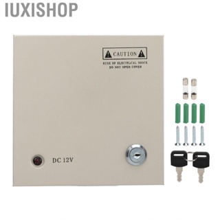 Iuxishop Junction Box CCTV Power Supply Multiple Heat Dissipation Vents 12V Electrical 5A Prevent Electric Shock with Independent