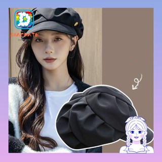 Diachath หมวกเบสบอล ทรงเมฆ Dacron Beret สีพื้น แฟชั่นสําหรับผู้หญิง